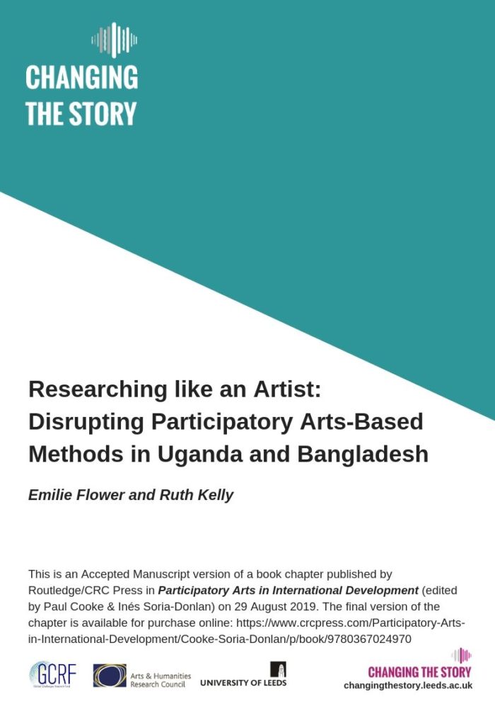 Researching like an Artist:  Disrupting Participatory Arts-Based Methods
