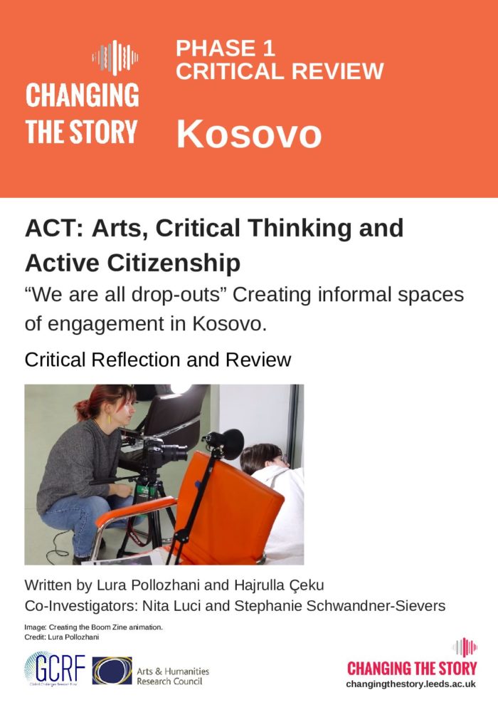 Phase One Critical Review: Arts, Critical Thinking and Active Citizenship 