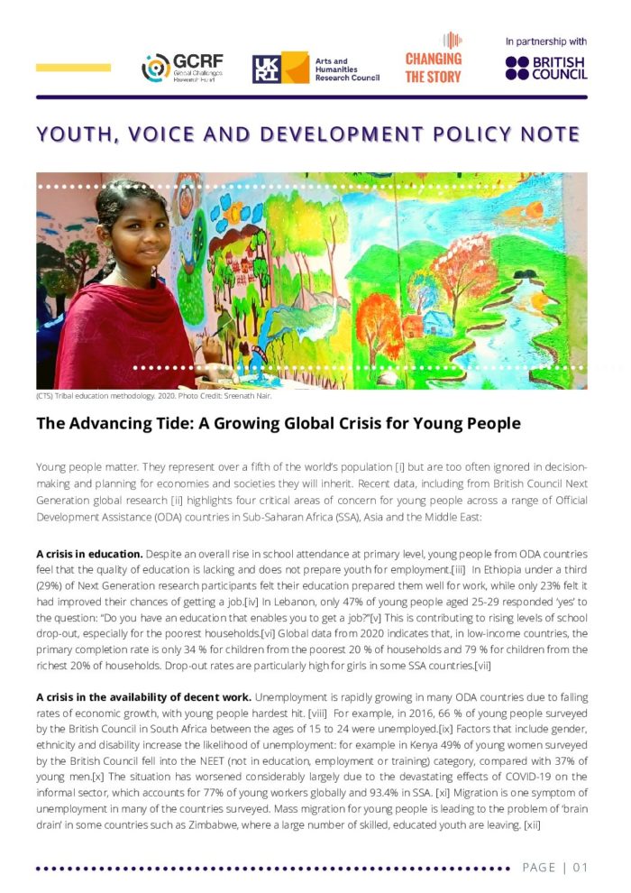 Youth, Voice and Development (Phase One Policy Brief)